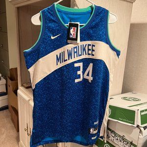 Nike Youth XL Milwaukee Bucks Giannis Antetokounmpo Jersey 2023-24 City Edition